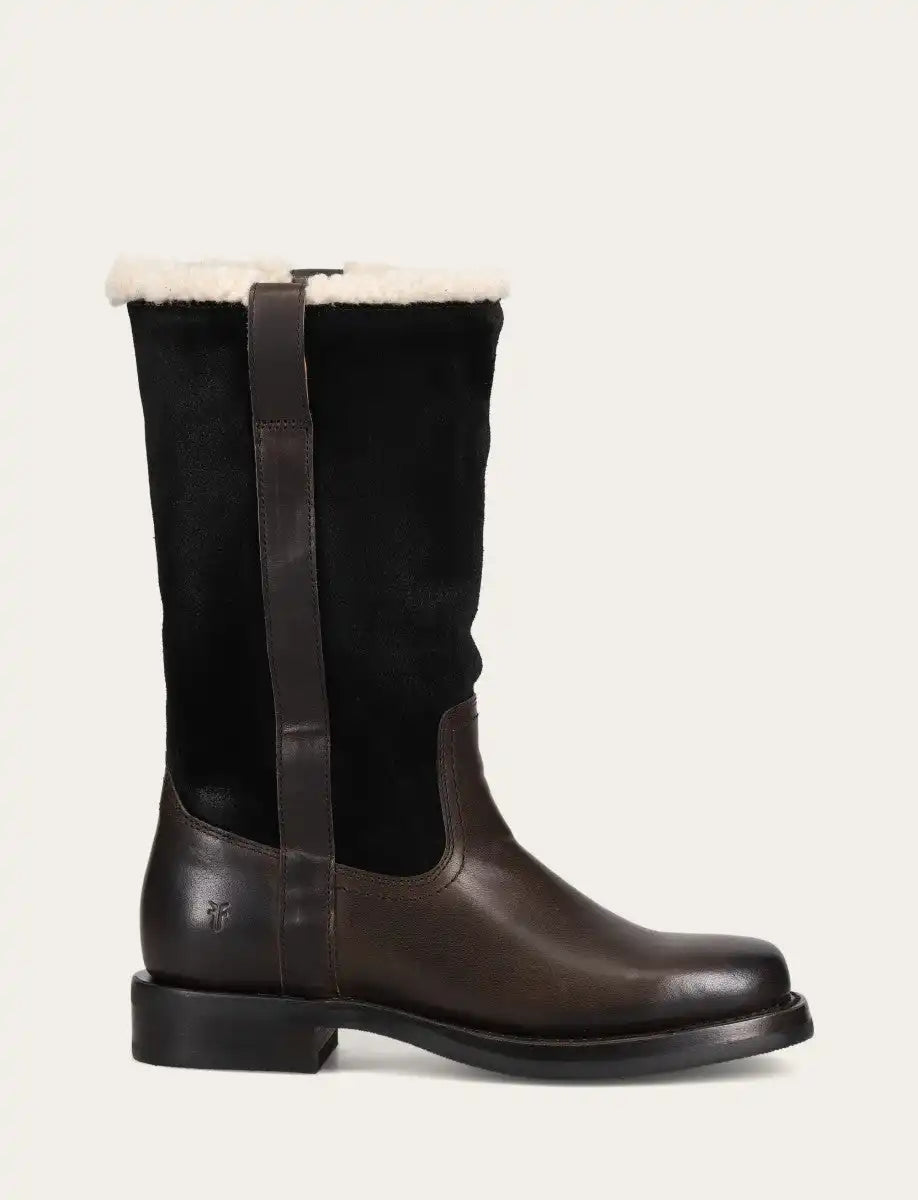 Campus Low Heel Mid Shearling Boot