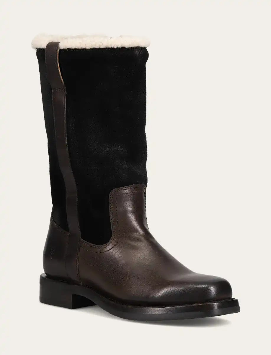 Campus Low Heel Mid Shearling Boot