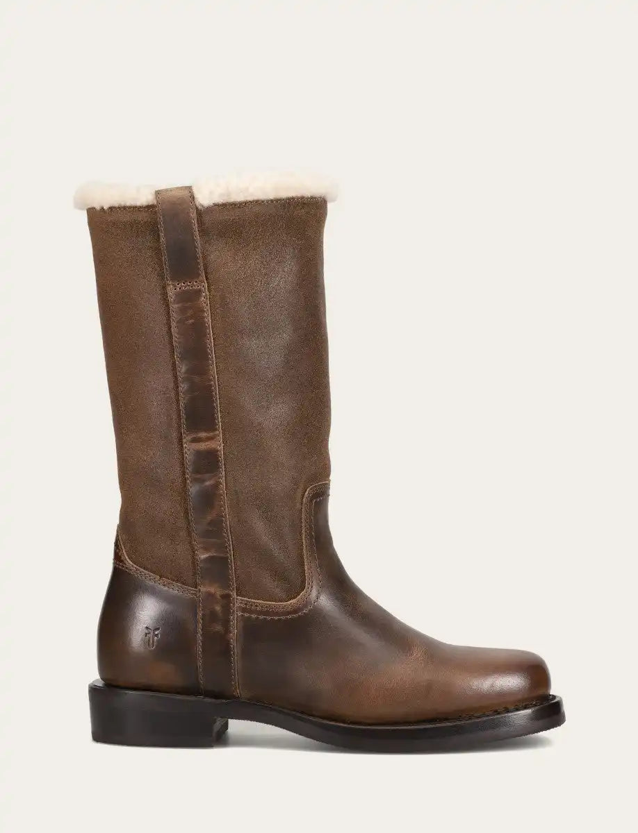 Campus Low Heel Mid Shearling Boot